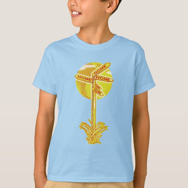 Alla vägar leder hem t shirt (Framsida)