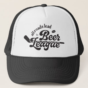 Alla vägar leder till Beer League, rolig hockey Keps