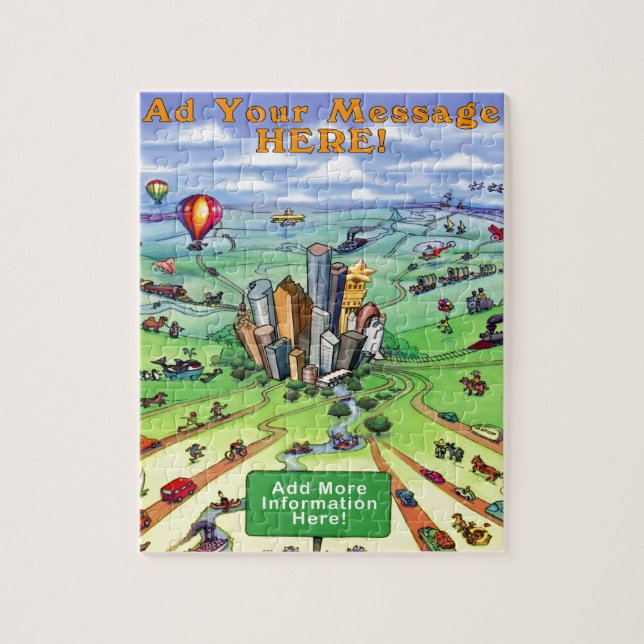 Alla vägar leder till Houston Texas Pussel (Vertikal)