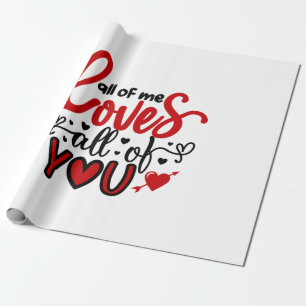 Alla Valentine Art jag Kärlek. Presentpapper