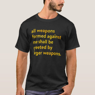 Alla vapen som har bildats mot mig skall tas emot t shirt