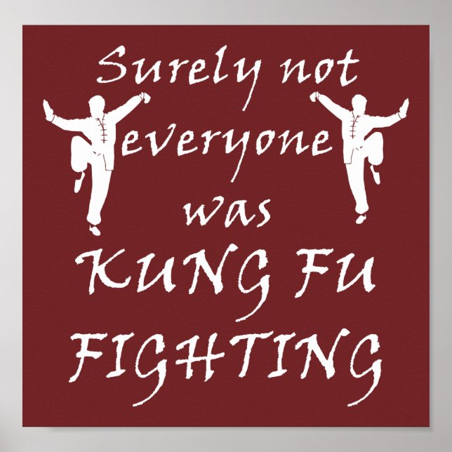 Alla var inte kung fu-fighting poster (Framsidan)