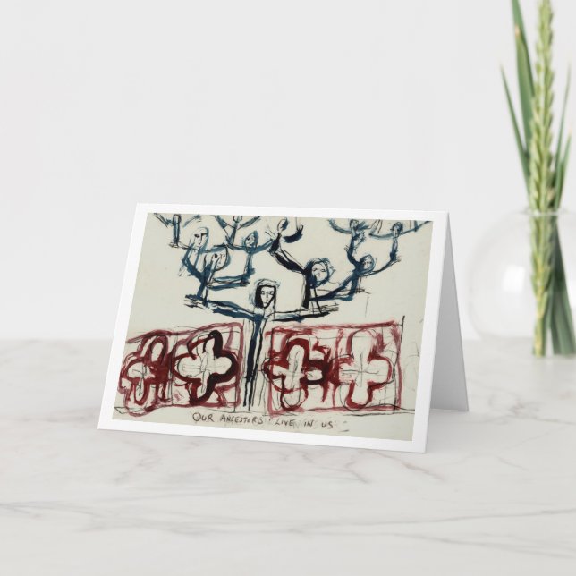 Alla våra ancestorer lever fortfarande i oss. kort (Framsida)
