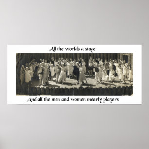 Alla värld är en arrangera poster