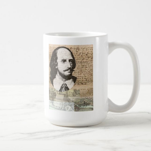 Alla värld är en arrangera Shakespeare & Kaffemugg (Höger)