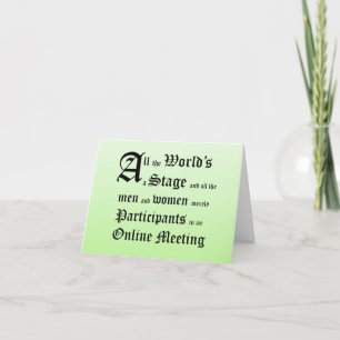 Alla världar ett scaclever-Helgdag-kort Tack Kort