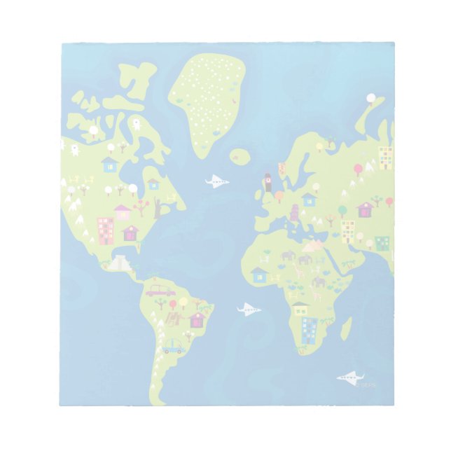 Alla Världar runt Anteckningsblock (Framsida)