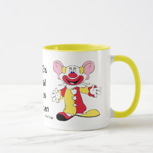 Alla världen älskar en clown keramisk mugg