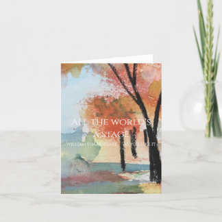 Alla världens stående höjdkort för en scen tack kort