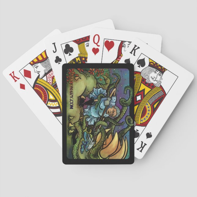 Alla växande saker som leker kort spelkort (Baksidan)