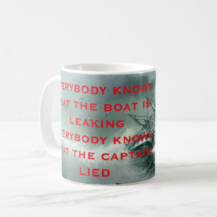 Alla vet att båten läcker Lyric 2 Kaffemugg