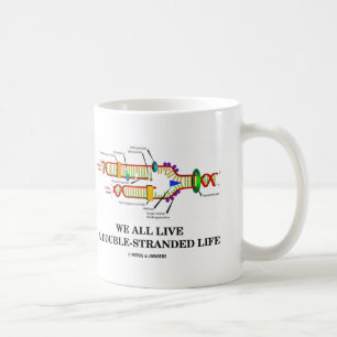 Alla vi bor ettStrandat liv (DNA-humorn) Kaffemugg