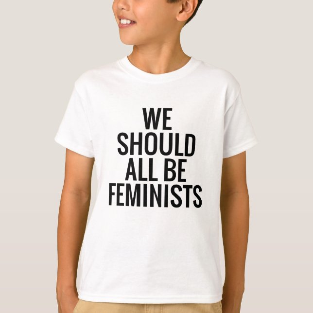 ALLA VI BÖR VARA FEMINISTER T-SHIRT (Framsida)