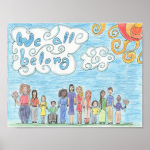 Alla vi hör hemma poster