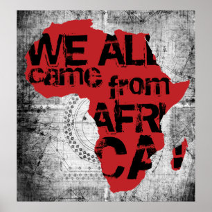 ALLA VI KOM FRÅN AFRIKA POSTER