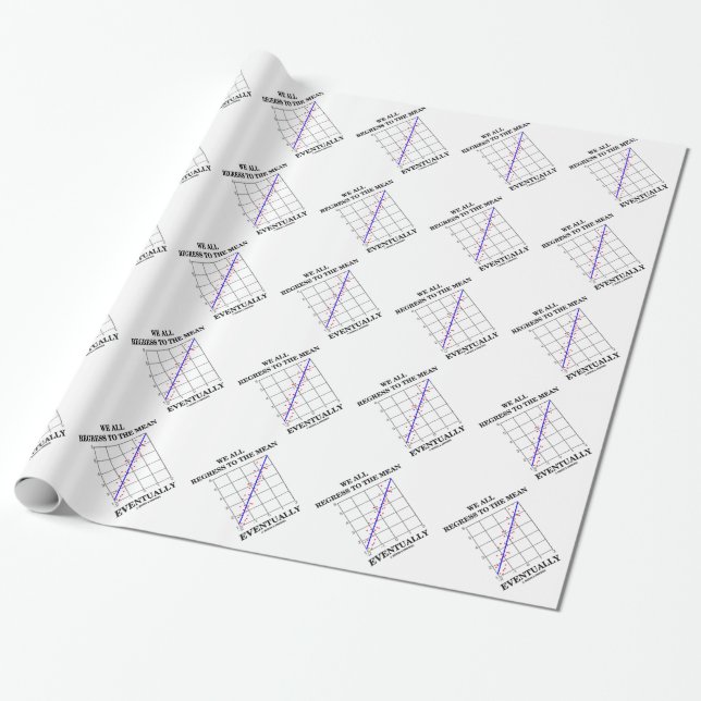 Alla vi regredierar till statistik-humorn för presentpapper (Utrullad)