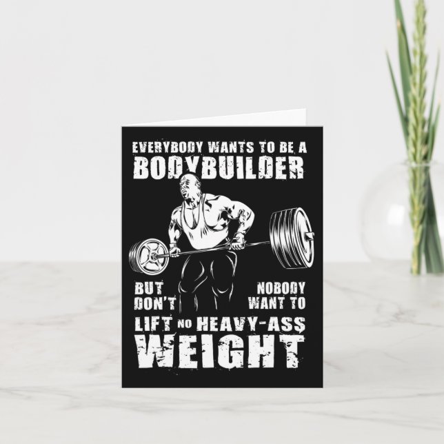 Alla vill bli en Bodybuilding-funny Ronnie C Kort (Framsida)