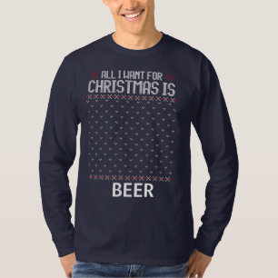 Alla vill ha jul är Beer Manar Långärmad T Shirt