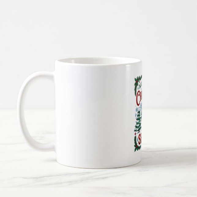 Alla Vill Julhajar Tallar Kaffemugg (Vänster)