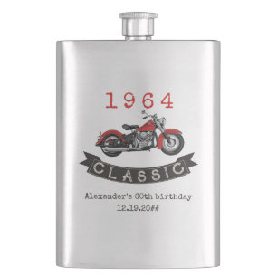 Alla Vintagar i klassiskt motorcyklar, Biker, föde Fickplunta