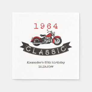 Alla Vintagar i klassiskt motorcyklar, Biker, föde Pappersservett