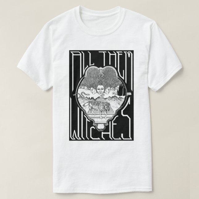 Alla vittnar om svart och vitt.. t shirt (Design framsida)