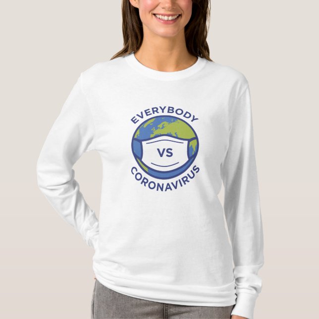 Alla VS Coronavirus T Shirt (Framsida)