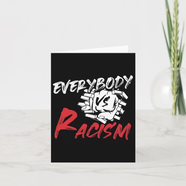 Alla Vs Racism - Anti-hatResistens Gi Kort (Framsida)