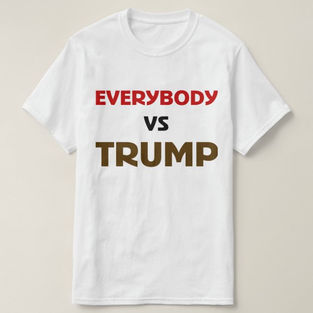 Alla VS Trump Tee Shirt (Design framsida)