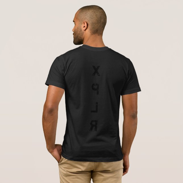 Alla XPLR svärtar T-tröja T Shirt (Hel baksida)