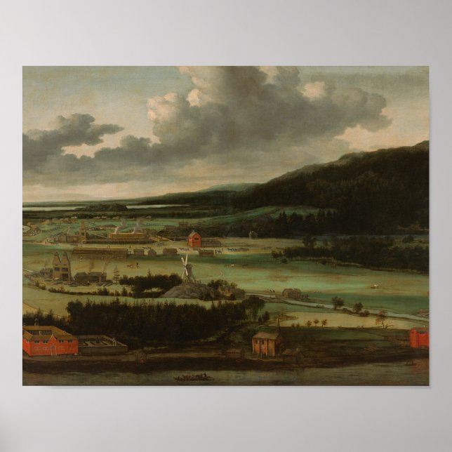 Allaert van Everdingen -Hendrik Resa Gun Foundry Poster (Framsidan)
