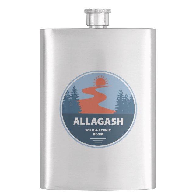 Allagash vilda och natursköna floden Maine Fickplunta (Framsidan)