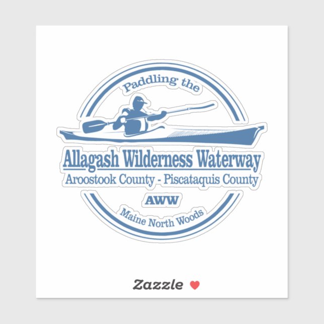 Allagash Wilderness Waterway (SK) Klistermärken (Ark)