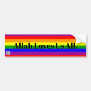 Allah älskar alla oss - bildekalet bildekal