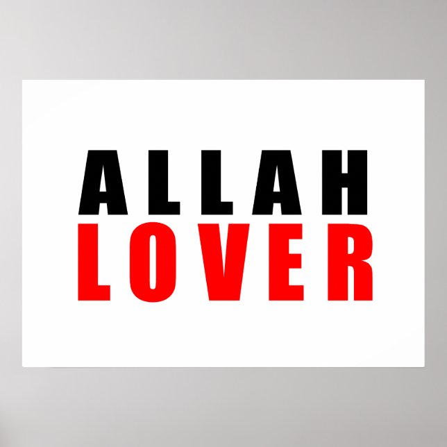 Allah älskare poster (Framsidan)