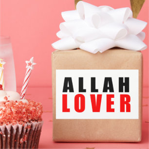 Allah älskare rektangulärt klistermärke
