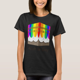 Allah är Gay Atheist LGBT Gay pride T Shirt