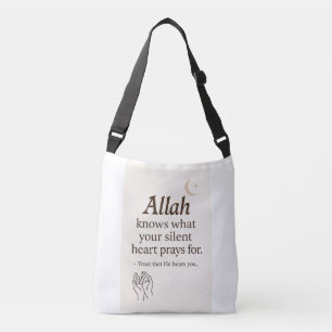 Allah Hears You - Islamic Quote Tote Bag Axelväska