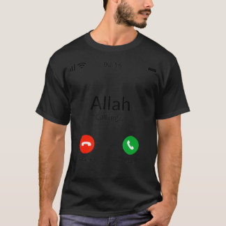 Allah ringer - muslimsk islam t shirt