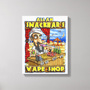 Allah Snackbar's Vape Shop Quality Print Canvastryck