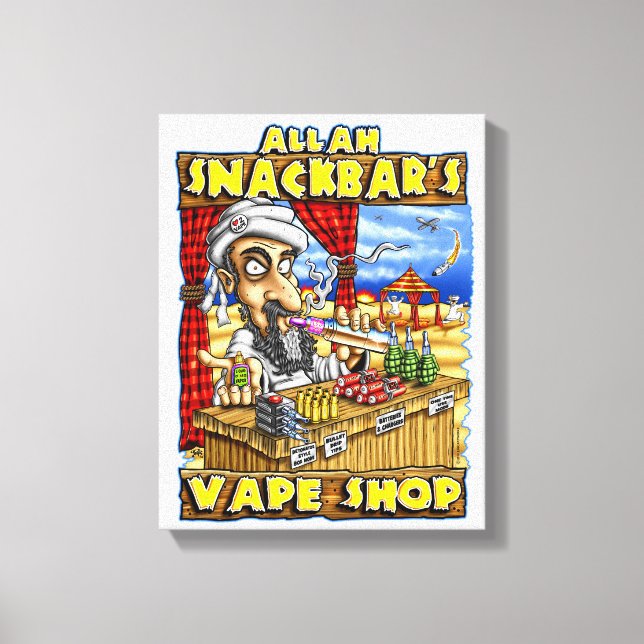 Allah Snackbar's Vape Shop Quality Print Canvastryck (Framsida)