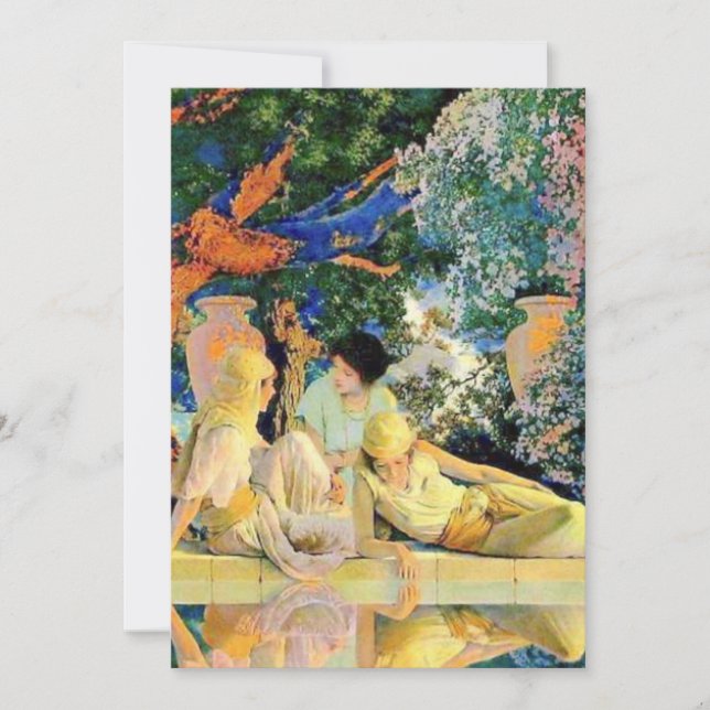 Allahs trädgård av Maxfield Parrish Inbjudningar (Framsida)