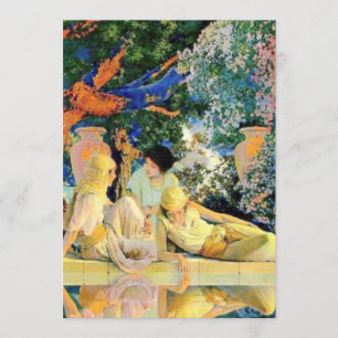 Allahs trädgård av Maxfield Parrish Inbjudningar