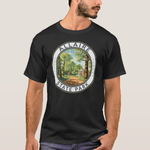 Allaire State Park New jersey Travel Art Badge T Shirt