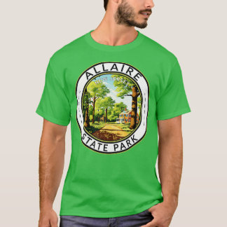 Allaire State Park New jersey Travel Art Badge T Shirt