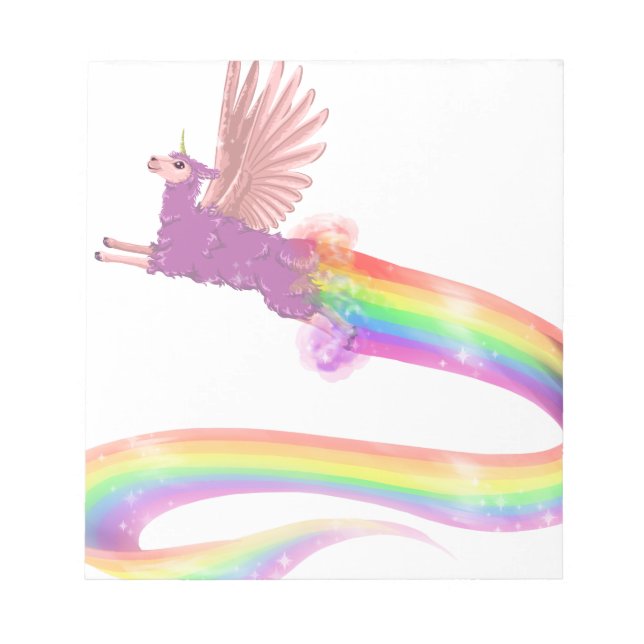 Allamacorn Rainbow Anteckningsblock (Framsida)