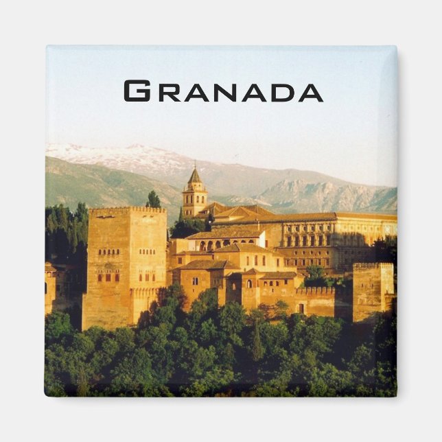 allambra granada-vy magnet (Framsidan)