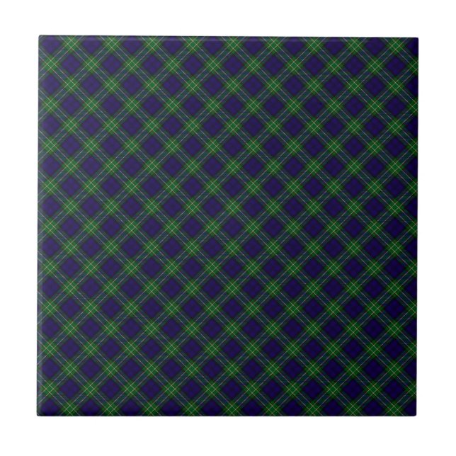 Allan Klan Designad utskrift av Tartan Kakelplatta (Framsidan)