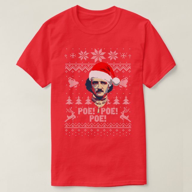 Allan Poe Ho Ho Ho Ho Poe Poe Poe T Shirt (Design framsida)