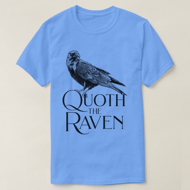 Allan Poe Quoth Raven TShirt Allan Poe Quoth t Shirt (Design framsida)